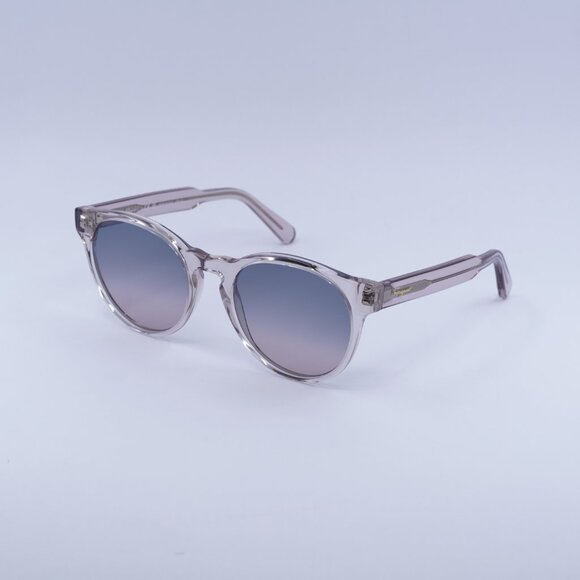Salvatore Ferragamo SF1068S 260 Sunglasses Nude Round Frame, Smoke Lenses main image 8